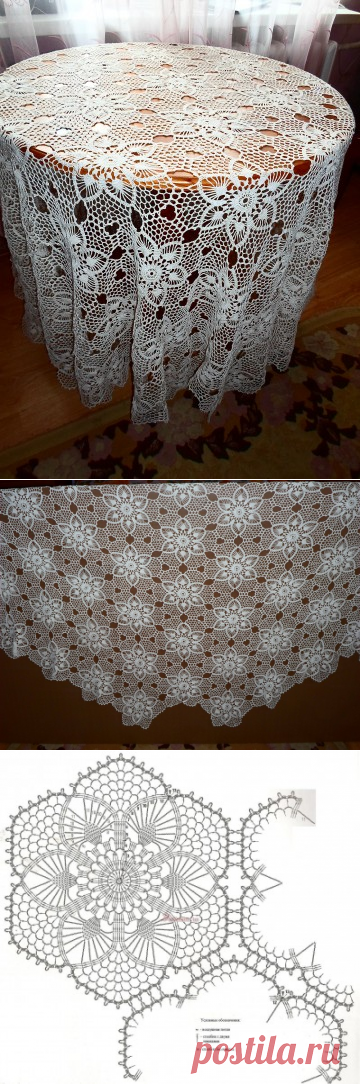 Скатерть из мотивов.