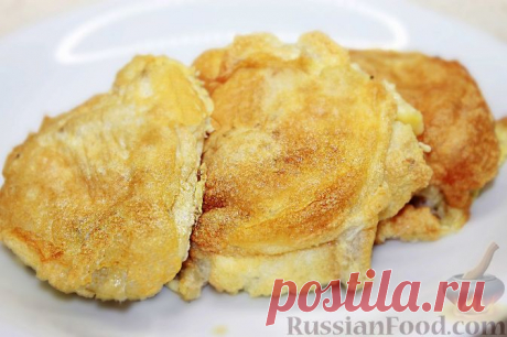 Рецепт: Пышные биточки из хека на RussianFood.com