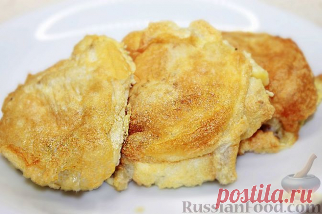 Рецепт: Пышные биточки из хека на RussianFood.com
