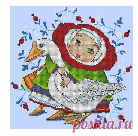 С гусем. От Мережки.