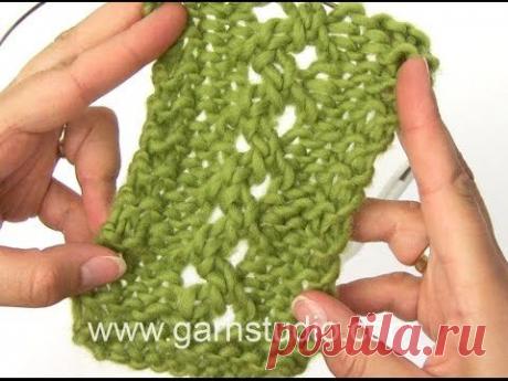 DROPS Knitting Tutorial: How to work a lace pattern