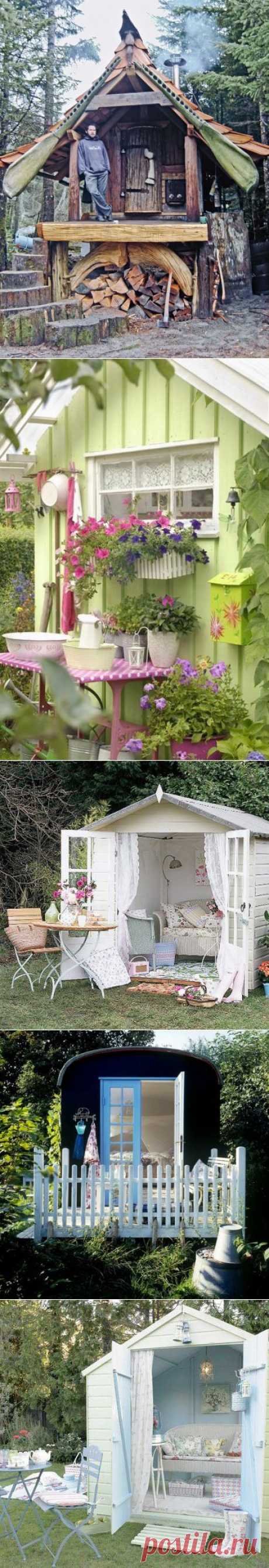Оригинальные идеи садовых домиков | Дачный участок