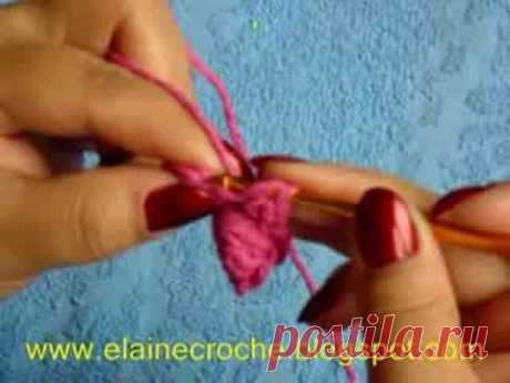 CROCHE - CENTRINHO COM FLORES EM ESPIRAL - 1ª PARTE