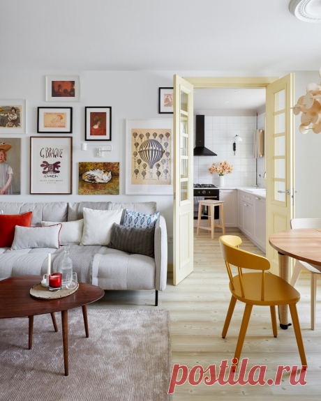 Стильная квартира для мамы и бабушки в советской панельке | ELLE Decoration | Дзен