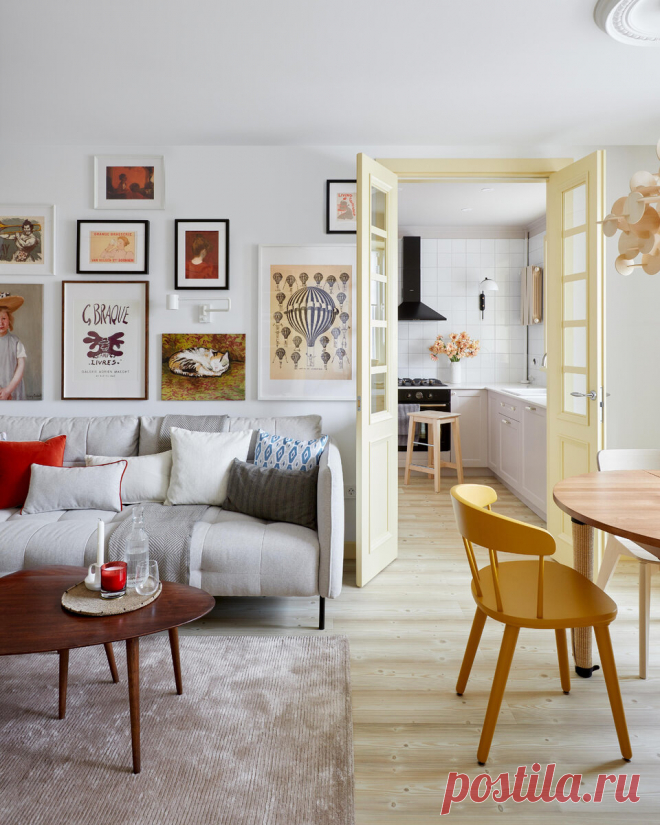 Стильная квартира для мамы и бабушки в советской панельке | ELLE Decoration | Дзен