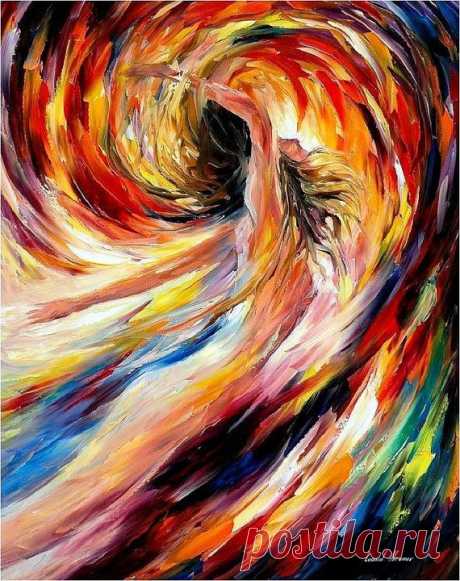In The Vortex Of Passion — PALETTE KNIFE Figure Modern Textured Oil Painting On…