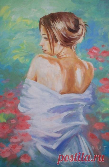 Когда женщина любима, она чувствует, что прекрасна... Danie Cronjé Art.