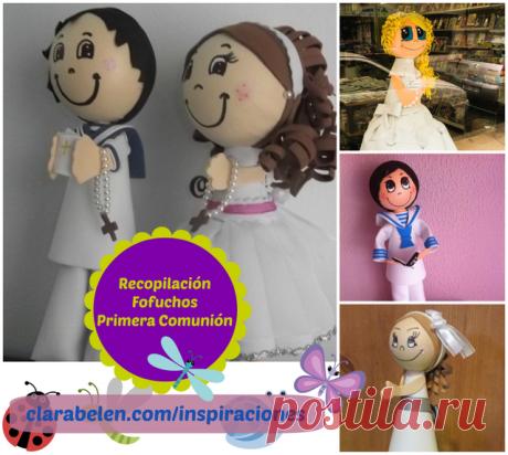 Recopilación de Fofuchas y fofuchos Primera Comunión con Tutoriales, patrones e ideas