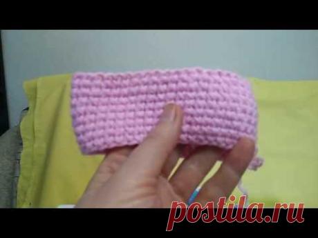 МК для новичков по вязанию чрезвычайно лёгкого узора крестики 2-мя способами; по кругу и возвратными рядами.
МК по вязанию крючком.
Крючок: No2,0.
Пряжа: 100% мерсеризованный хлопок.
Длина нити: 100м.
Вес мотка: 50г.
Расход пряжи: на шапку диаметром до 20 см - около 90гр.
Набор петель:
Набрать цепочку из воздушных петель.
*1 возд.п. подъема, 1 ст.сн. в следующую петлю, повторять от * до конца цепочки.
1-й способ:
1-я петля подъема, 2 возд. петли, *1 ст. с н. в первую петлю цепочки, 1 возд. п.,…