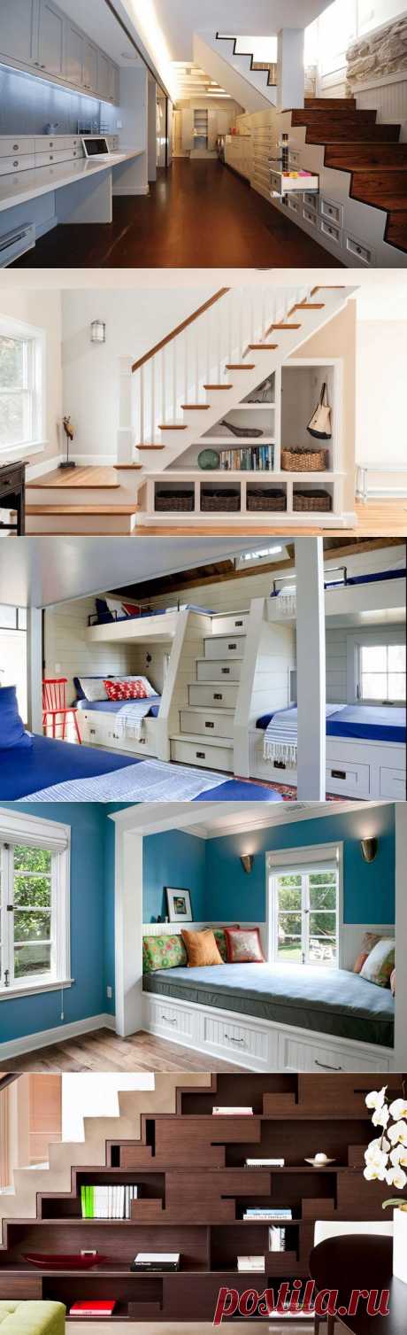 40 креативных идей для тех, кто не может найти в доме место для многочисленных вещей