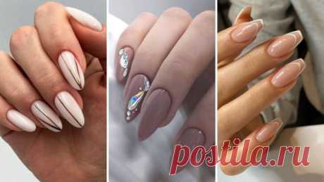 Модный нюд😻😻😻 Острый миндаль, нежные оттенки – ВСЕ ПРОСТО