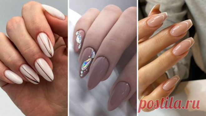 Модный нюд😻😻😻 Острый миндаль, нежные оттенки – ВСЕ ПРОСТО