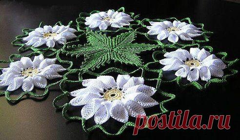 ВЯЗАНИЕ КРЮЧКОМ, ДЕЛЮСЬ ОПЫТОМ, МОДЕЛЯМИ И СХЕМАМИ – Алефтина Площанська добавила фотографию в альбом СКАТЕРТИ, ПЛЕДЫ (схемы обязательны!!!)