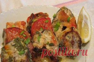 Скумбрия с помидорами | Кудесницам