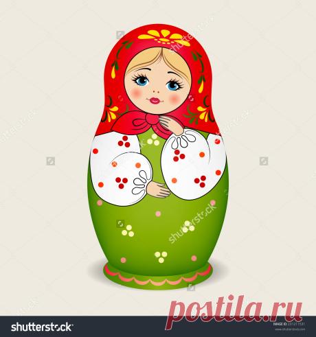 Russian Dolls - Matryoshka. Vector Illustration - 231211531 : Shutterstock