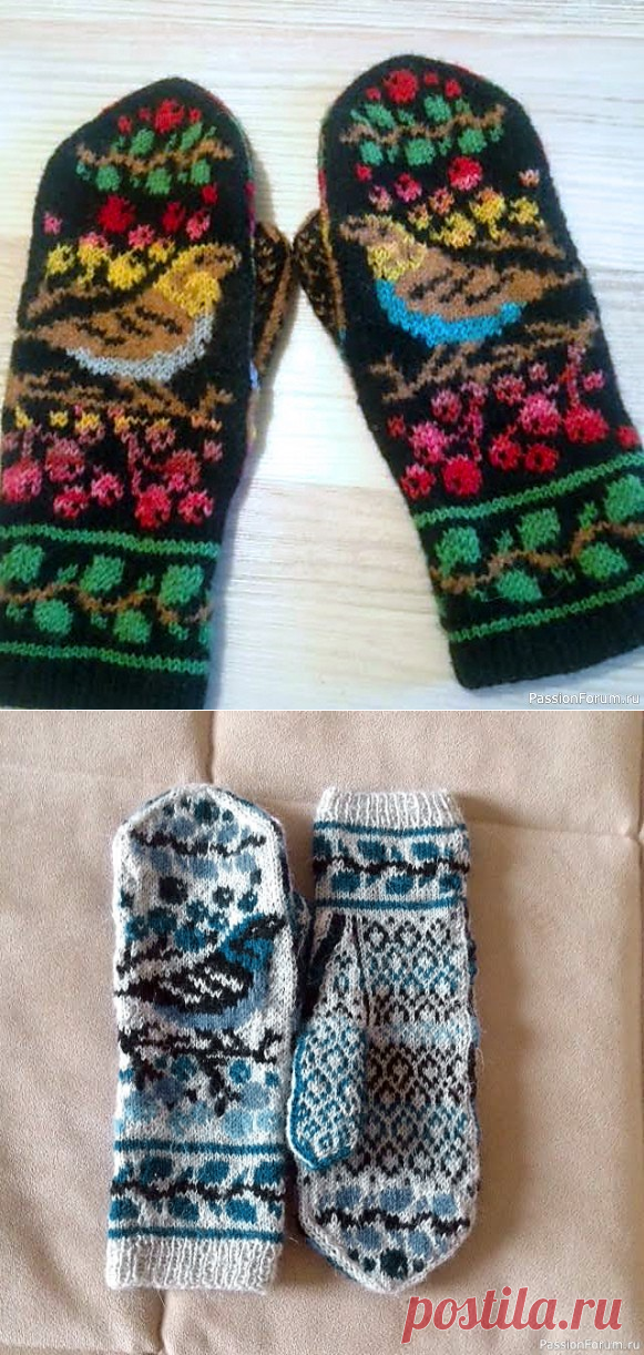 Жаккард. Варежки 
