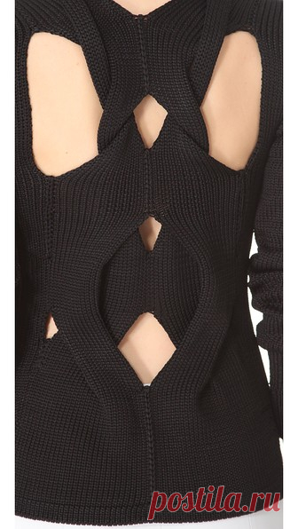 Alexander Wang Molded Cable Zip Front Cardigan | SHOPBOP