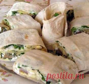 Рецепт рулета из лаваша с селедкой - Закуски и рулеты из лаваша . 1001 ЕДА вкусные рецепты с фото!