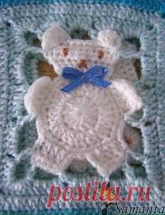 Teddy bear crochet afghan - fr | Crochet