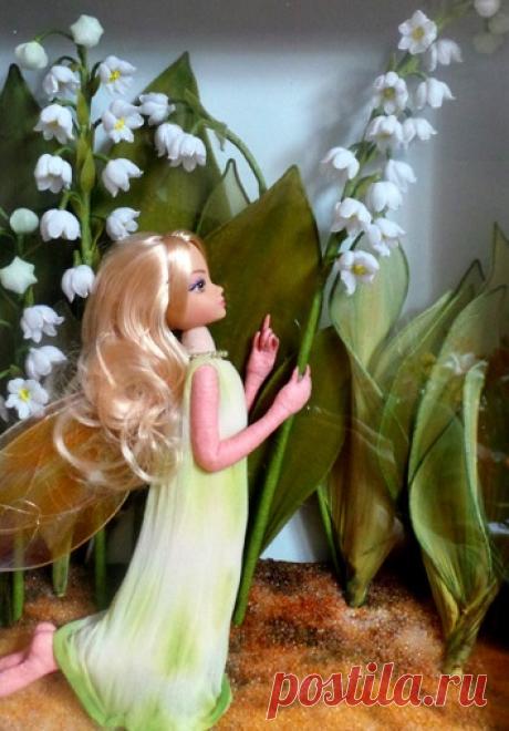 Куколки и цветы из капрона. Идеи для вдохновения