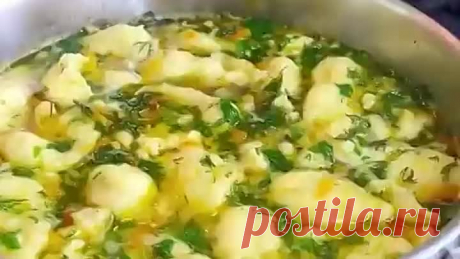 Самый вкусный суп с клецками