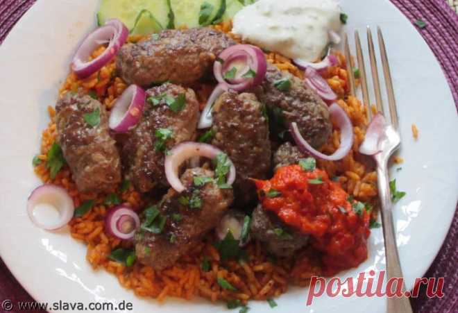 Djuvec-Reis-Pfanne mit Hackfleisch-Röllchen – Kochen & Backen leicht gemacht mit Schritt für Schritt Bildern von & mit Slava - Life Is Life