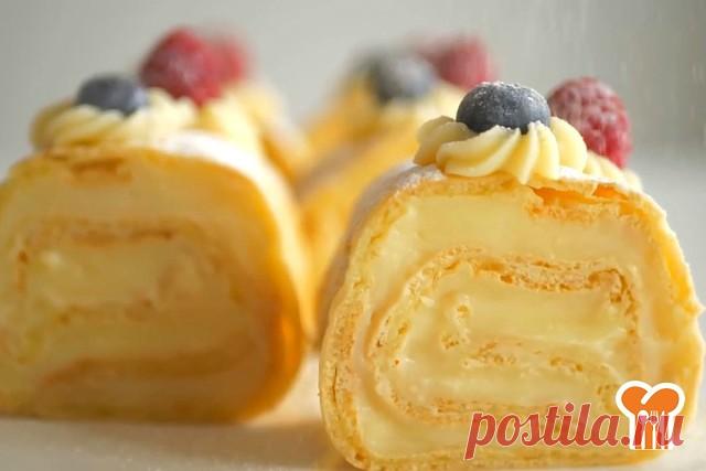 Заварной рулет 