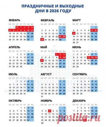 Праздничные и выходные дни в 2026 году в России https://www.seoded.com/2025/11/prazdniki-i-vyhodnye-v-2026.html
#государство #россия