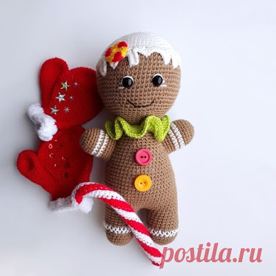 1000 схем амигуруми на русском: Праздничная печенька
