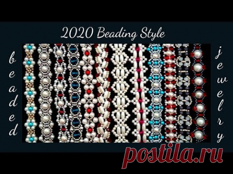 2020 trendy beaded bracelets. beading tutorials. jewelry making tutorials - YouTube