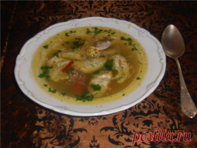 Приготовим вкусный суп с клецками