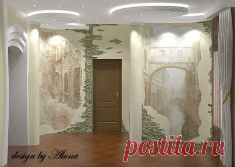 Стильный дизайн современного холла.