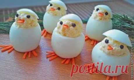 Как оформить фаршированные яйца