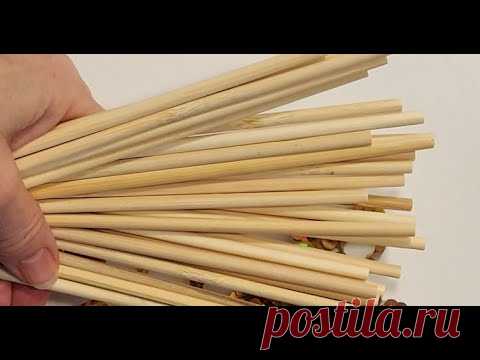 Покажу ещё - Зачем я Собираю ПАЛОЧКИ СУШИ! Смотри какую КРАСОТИЩУ, я сделала в этот раз,декор.идеи..