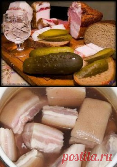 Как засолить мясо и сало.