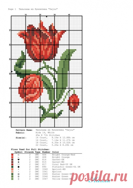 (14) Gallery.ru / Foto #24 - Pequeños patrones con tulipanes - Kalla