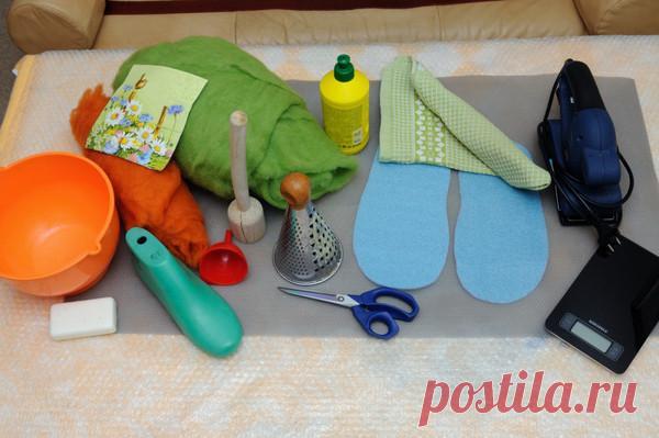 Валяем тапочки «Полянки»