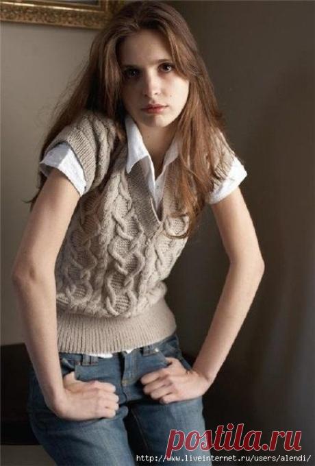 Вязание жилетов и безрукавок спицами 7.(Подборка из 5 Моделей)