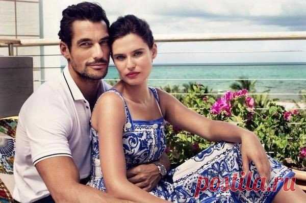 Bianca Balti and David Gandy in Dolce&Gabbana for Vanity Fair
