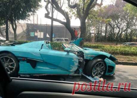 В Мексике разбили уникальный суперкар Koenigsegg CCXR . Тут забавно !!!