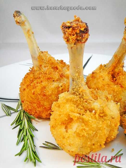 С хрустящей корочкой... Фаршированные крылышки - Вкусные рецепты
