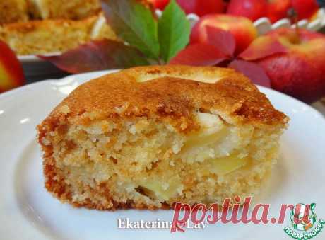 Яблочный пирог без яиц на кефире Кулинарный рецепт