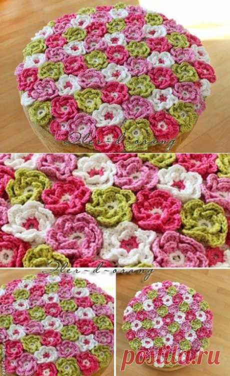 Коврики на стулья вязанные крючком. Коврик на стул крючком схемы | Лаборатория домашнего хозяйства