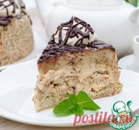 Бисквитный торт с безе "Паутинка"