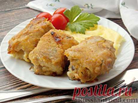 Рецепт: Рулетики из минтая с плавленым сыром на RussianFood.com