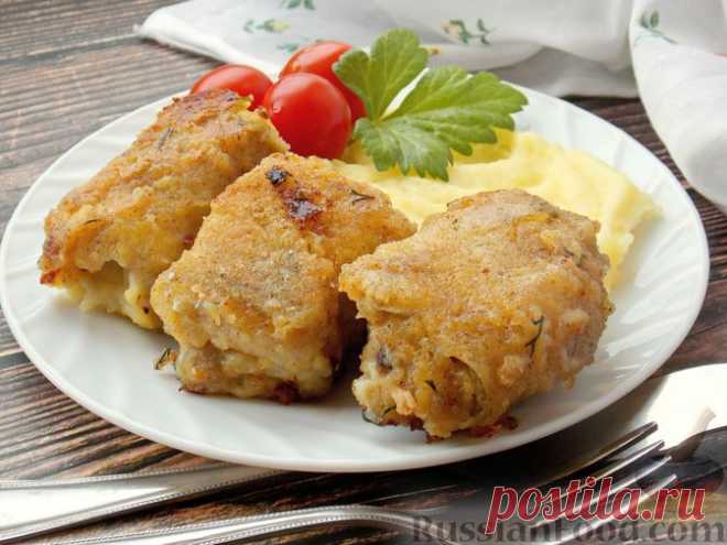 Рецепт: Рулетики из минтая с плавленым сыром на RussianFood.com