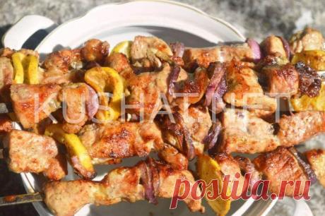 Шашлык из свинины с лимоном и луком. Пошаговый рецепт с фото - Кушать нет
