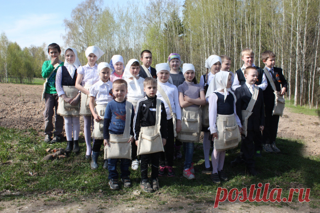 Акция "Первая борозда" в Шахматово