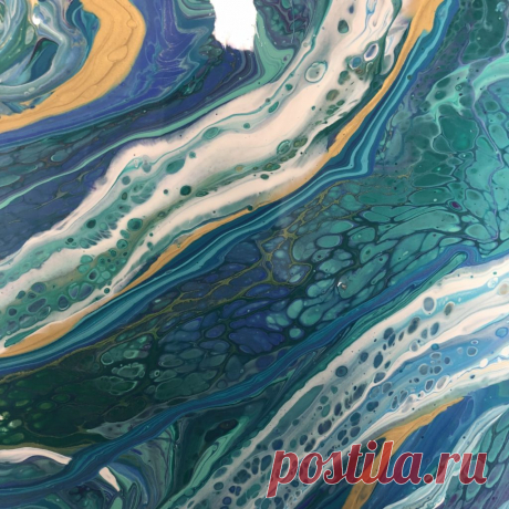 Поверните любой акриловый слой в Geode | AcrylicPouring.com