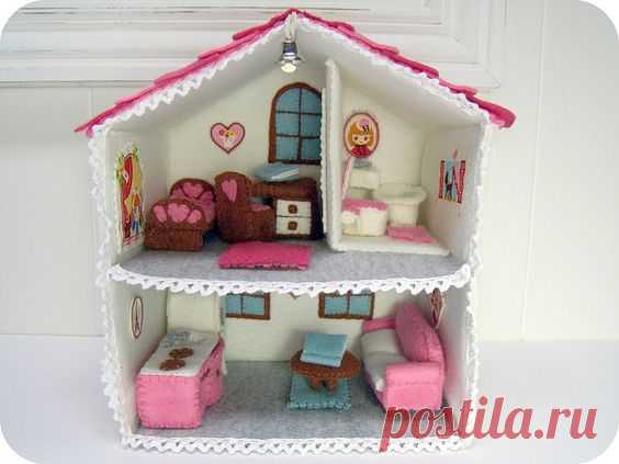 Симпатичные кукольные домики своими руками | Рукоделие